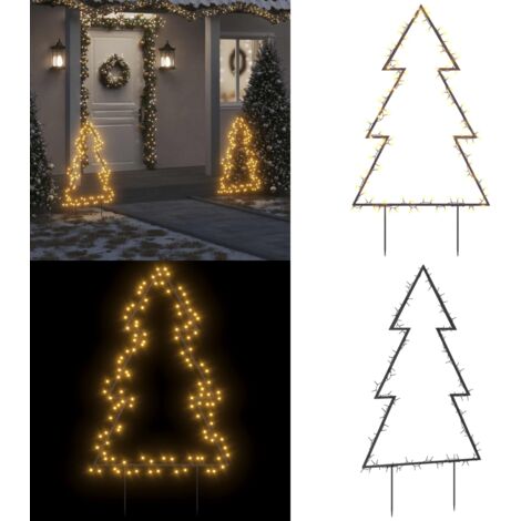 Weihnachtsbaum mit Erdspießen und 115 LEDs 90 cm - Weihnachtsdeko - Weihnachtsbaum - LED Beleuchtung - Outdoor Deko - Indoor Deko - Home & Living