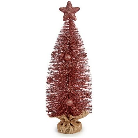 Weihnachtsbaum mit rosa Stern 13 x 41 x 13 cm