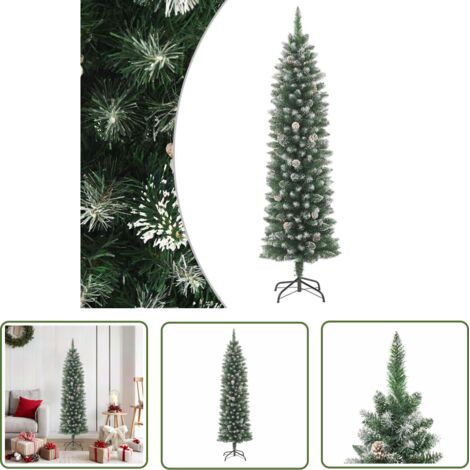 Weihnachtsbaum mit Ständer - vidaXL Künstlicher Weihnachtsbaum mit Ständer Schlank 180 cm PVC - Weihnachtsbaum für Flur