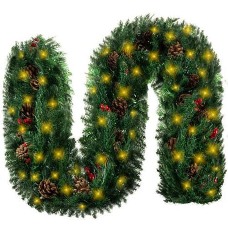 Weihnachtsbaumgirlande 27 m hq mit ruhhy 22325 lichtern