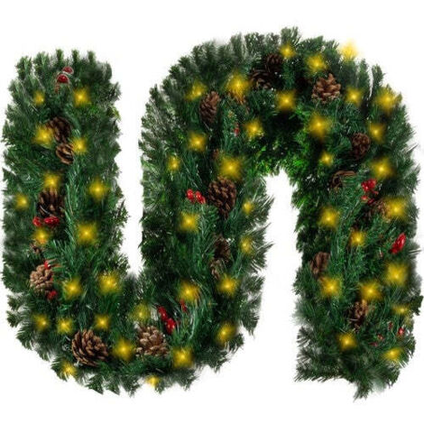 Weihnachtsbaumgirlande 27 m mit ruhhy 22322 led lichtern