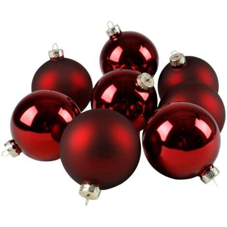 Weihnachtsbaumkugeln 12er-Set rot Christbaumkugel Baumschmuck 3cm Weihnachtsdeko