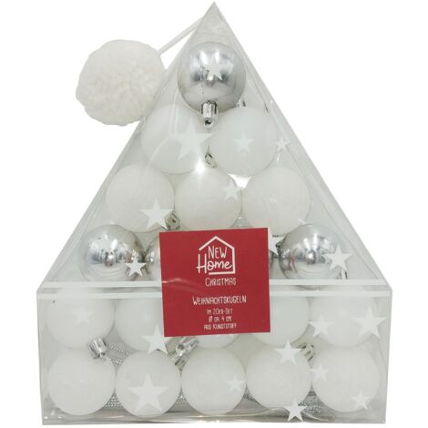 Weihnachtsbaumkugeln 20er-Set 4cm Christbaumschmuck Weihnachtsdeko Baumschmuck