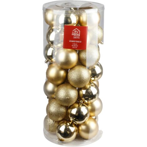 Weihnachtsbaumkugeln gold 35-tlg Christbaumschmuck Baumschmuck Christbaumkugel