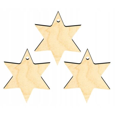 Weihnachtsbaumschmuck aus Holz Z13 3-tlg.