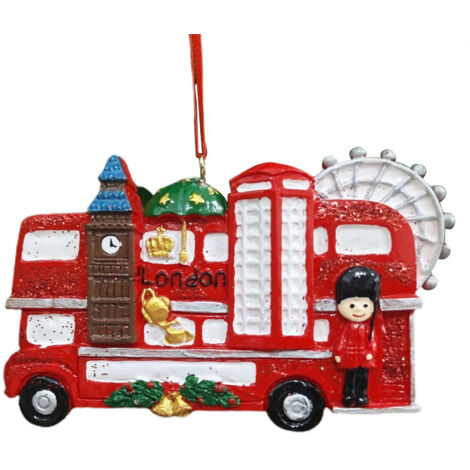 Weihnachtsbaumschmuck aus Kunstharz, Baumdekoration, festliche Figur, hängendes Weihnachtsgeschenk