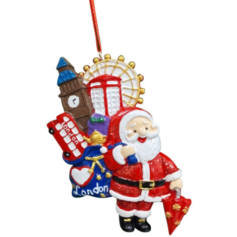 Weihnachtsbaumschmuck aus Kunstharz, Hängefigur, festliche Dekoration und Geschenk zum Jahresende