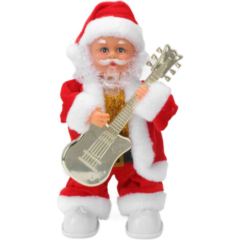 Weihnachtsbaumschmuck „Rockmusiker (alter Mann)“ mit Batterien – Musikalische Baumdekoration