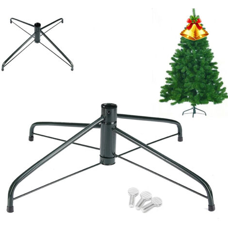 Weihnachtsbaumständer aus Metall, stabiles Dreibein-Zubehör, Baumfuß