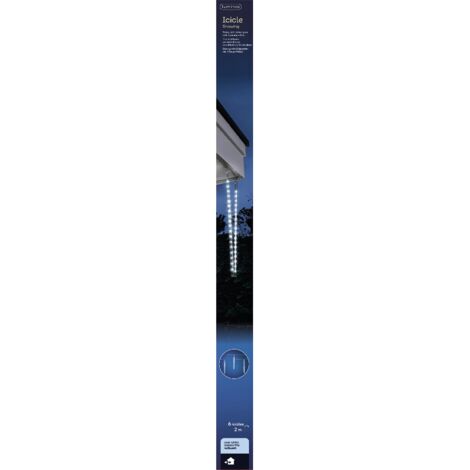 Weihnachtsbeleuchtung Eiszapfen 216 Led 2 Meter kaltweiß