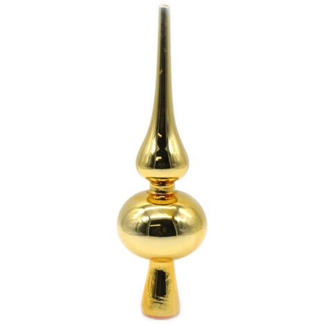 Weihnachtsdeko Weihnachtsbaumkugeln Baumschmuck Weihnachtsbaumspitze Aufhänger - 16 = Spitze gold