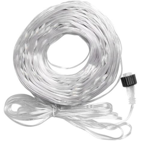 Weihnachtsdekoration: 200 LED-Lichterkette für den Außenbereich, 20 m lang, 8 Modi, wasserdichtes PVC, für drinnen und draußen, Weihnachtsfeier