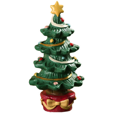 Weihnachtsdekoration fürs Aquarium – Weihnachtsbaum aus Kunstharz mit Geschenkbox