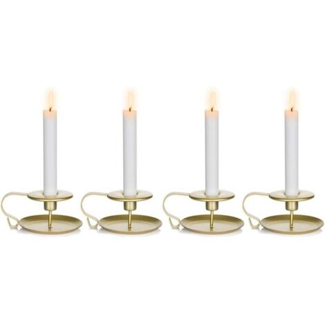 Weihnachtsdekoration, konischer Kerzenständer, goldener Tischkerzenständer für Hochzeitszeremonien, Kerze