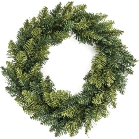 Weihnachtsdekoration Künstlicher Kranz Grün 2 Töne D 40 cm