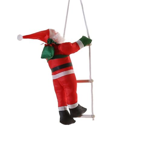 Weihnachtsdekorationen: Weihnachtsmann-Treppenornament für drinnen und draußen