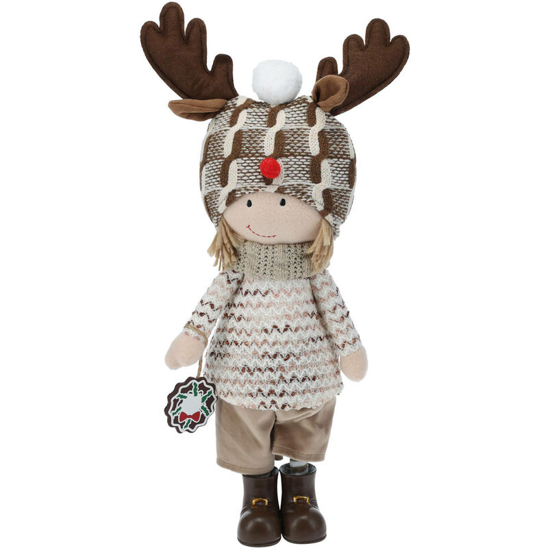 Home Styling Weihnachtsfigur Aus Plüsch, 47 Cm