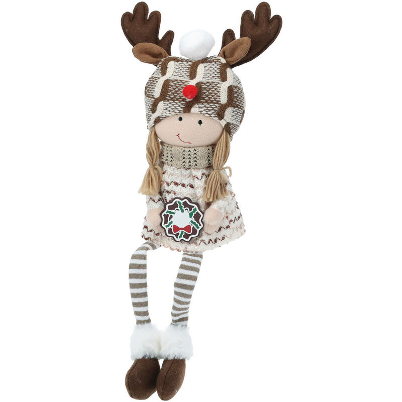 Home Styling Weihnachtsfigur Aus Plüsch, 51 Cm