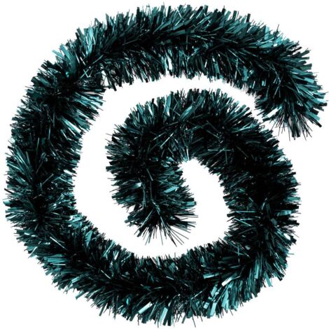 Weihnachtsgirlande Boa feiner olivgrüner Strang 150x8x2m - Dunkelgrün
