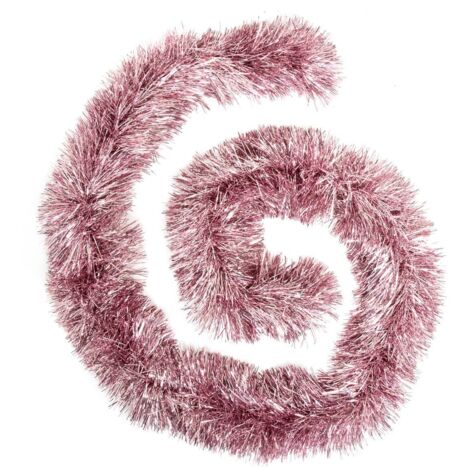 Weihnachtsgirlande Boa feiner Strang rosa 150x8x2m - Leuchtendes rosa