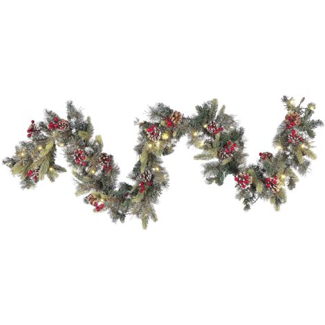 Weihnachtsgirlande LED PAIMIO 180 cm Grün