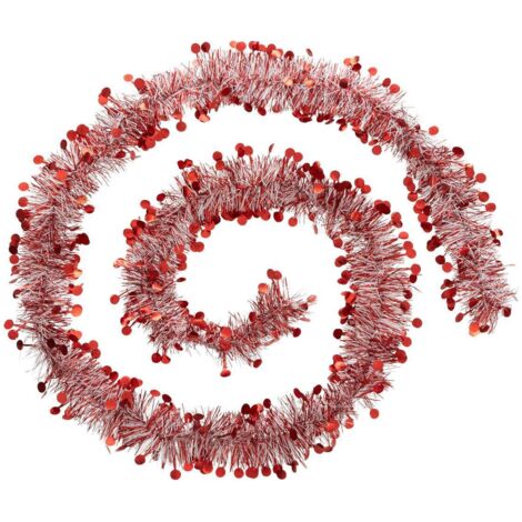 Weihnachtsgirlande Pastille 100x4x2m Rot und Weiß - Atmosphera créateur d'intérieur