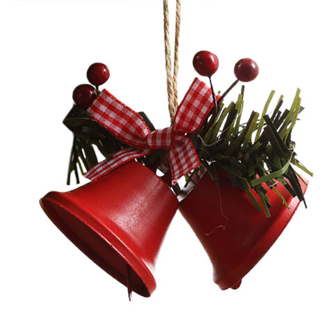 Weihnachtsglocke aus Metall – Robuster Baumanhänger, ideal für Hochzeiten und Geburtstage