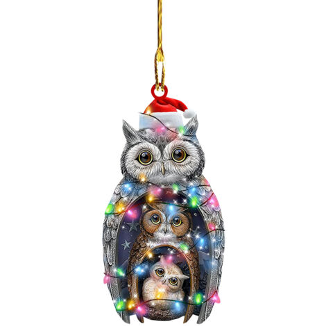 Weihnachtshenne mit Hut und Schal - Christbaumschmuck