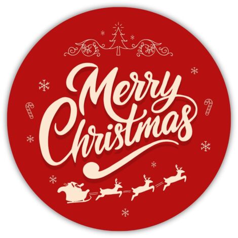 Weihnachtskerzenaufkleber Nr. 4 - 4 Stück