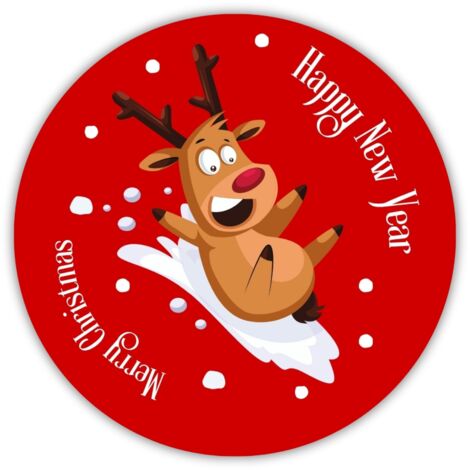 Weihnachtskerzenaufkleber Nr. 6 – 4 Stück