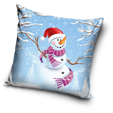 Weihnachtskissenbezug 40x40 Weihnachten Schneemann