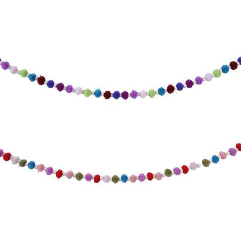 Weihnachtskranz aus Polyester, 2 verschiedene Farben, H 150 Ø 2 cm