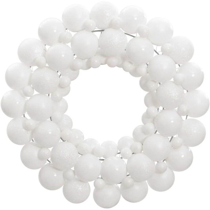Weihnachtskranz Weiß 45 Cm Polystyrol Vidaxl