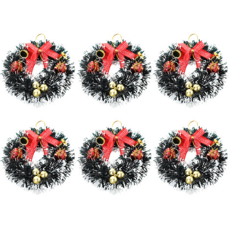 Weihnachtskranz mit Kerzen, Partydekoration, Lichterkette