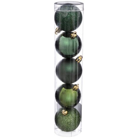 Weihnachtskugel 50 mm x 5 Olive - Atmosphera créateur d'intérieur
