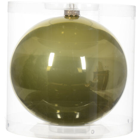 Weihnachtskugel aus Glas für Schmuck in Pistaziengrün ø 15cm