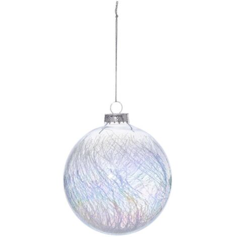 Weihnachtskugel Glas 100 mm Irise Craquelé - Feeric lights & christmas