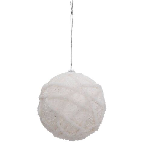 Weihnachtskugel Pelote Irisiert 10cm aus Polyfoam - Feeric lights & christmas