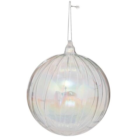 Weihnachtskugel Polarwind transparent aus Glas D14cm - Feeric lights & christmas
