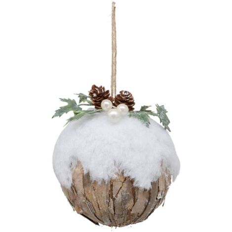 Weihnachtskugel Rinde 90mm - Atmosphera créateur d'intérieur