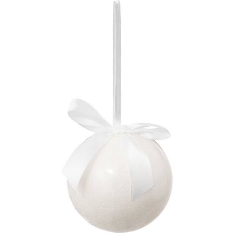 Weihnachtskugel uni weiß 90mm - Atmosphera créateur d'intérieur