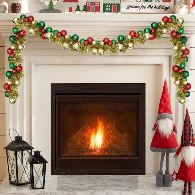 Weihnachtskugelgirlande Mehrfarbig 186 Cm Polystyrol Vidaxl