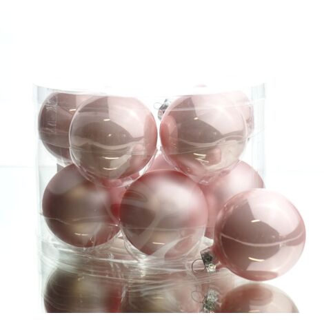 Weihnachtskugeln aus Glas, Durchmesser 6 cm, 10er-Set