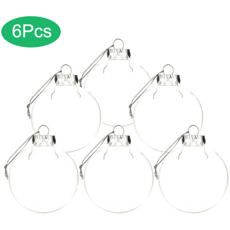 Weihnachtskugeln aus transparentem PET-Kunststoff, Baumschmuck, Weihnachtsgeschenke