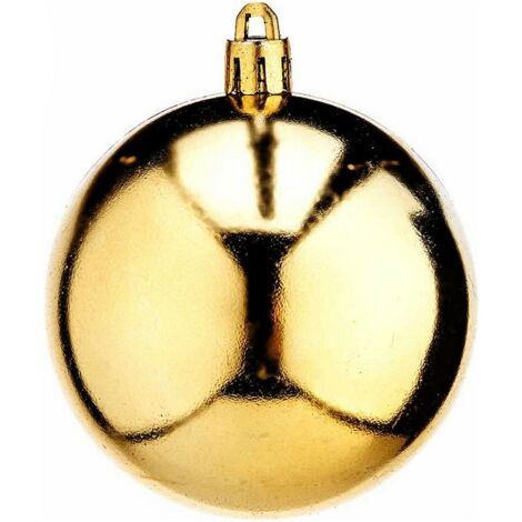 Weihnachtskugeln de ø 7 cm 12 Stück gold pvc