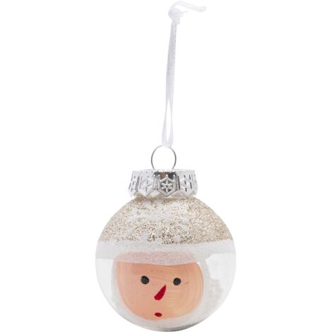 Weihnachtsmann Kugeln 6 cm  9 Stk.  Champagner
