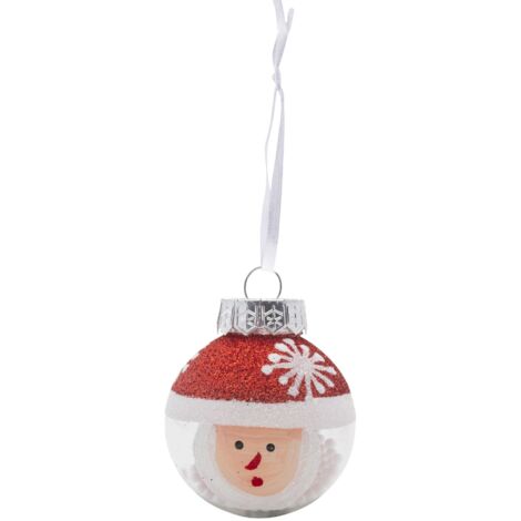 Weihnachtsmann Kugeln 6 cm  9 Stk.  rot