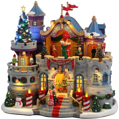 Weihnachtsmann Schloss 24,5x27,5x17 cm