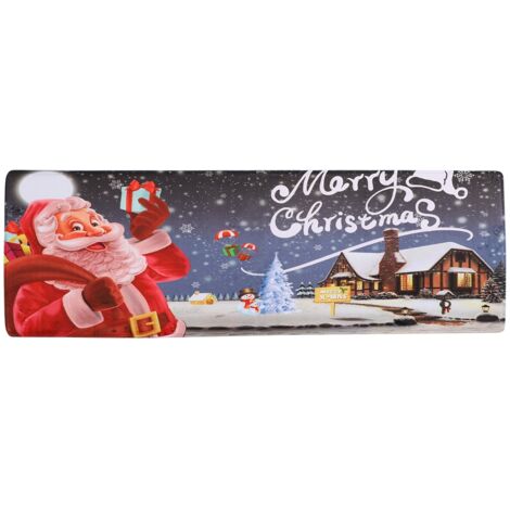 Weihnachtsmatte mit Weihnachtsmannmotiv, rutschfest, für die Haustür