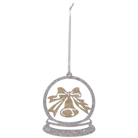 Weihnachtsmotiv Holz Glocke Pailletten - Feeric lights & christmas